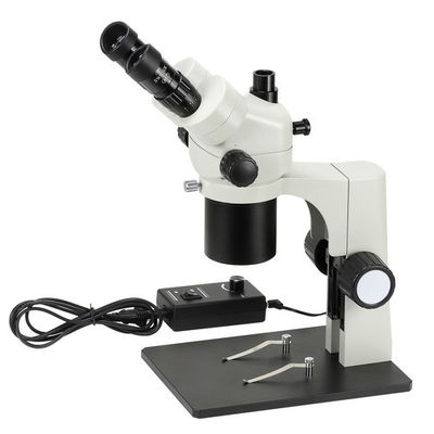 Cina Perbesaran 18X-65X Stereo Zoom Microscope Trinocular Coaxial Illumination pemasok