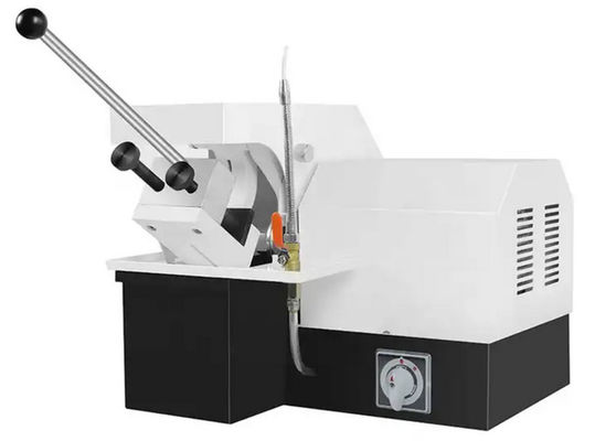 Cina Potong Diameter 50mm Manual Pengoperasian yang Mudah Mesin Pemotong Metalografi untuk Penggunaan Lab pemasok
